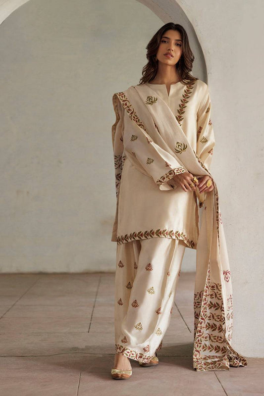 The Pink Tree Company | Yaadish Bakhair | Ivory Baagh - Pakistani Designer Dress - by The Pink Tree Company - Type : Ladies Clothes - 100% Original at Saira Sultan