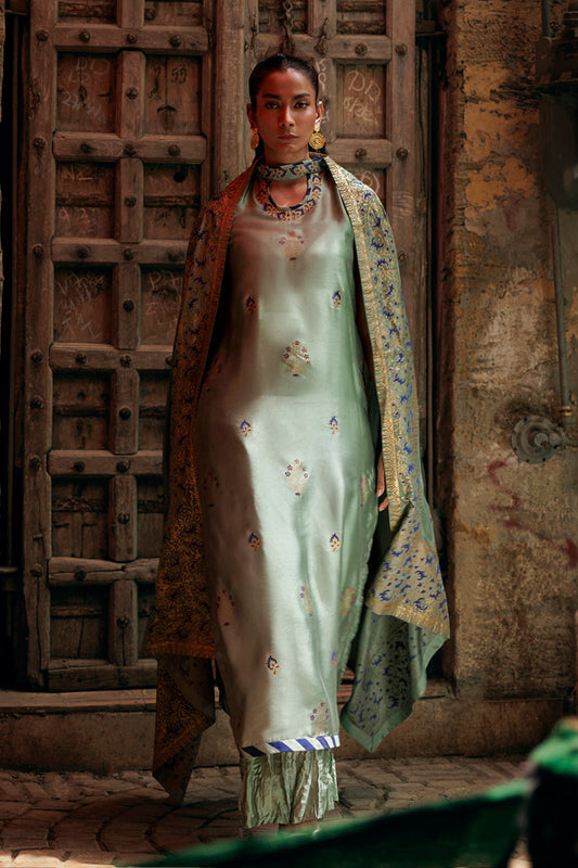 The Pink Tree Company | Yaadish Bakhair | Whispers of Sage - Pakistani Designer Dress - by The Pink Tree Company - Type : Ladies Clothes - 100% Original at Saira Sultan
