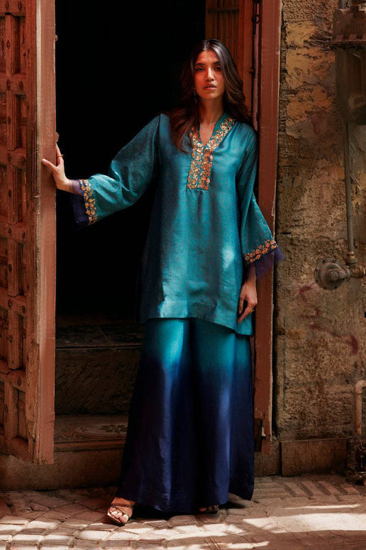 The Pink Tree Company | Yaadish Bakhair | Aab-e-Neel - Pakistani Designer Dress - by The Pink Tree Company - Type : Ladies Clothes - 100% Original at Saira Sultan