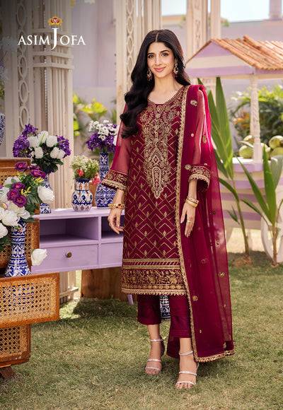 Asim Jofa | Dhanak Rang Collection | AJCF-01 - Pakistani Designer Dress - by asim | Type: Formal - 100% Original at Saira Sultan