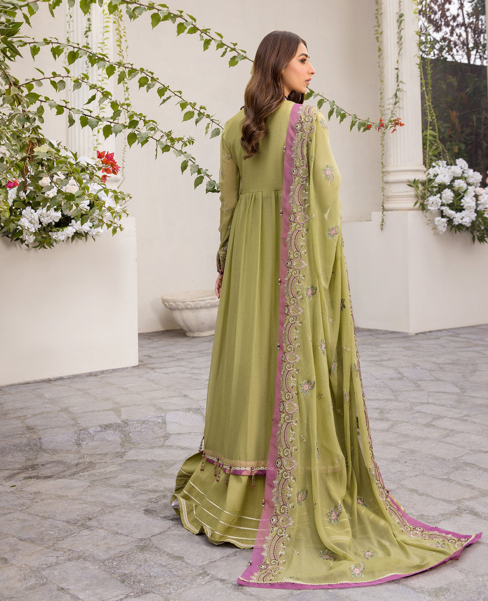 Xenia Formals | Raahi Luxury Formals | FUSEELAH - Pakistani Designer Dress - by Xenia Formals | Type: Formal - 100% Original at Saira Sultan