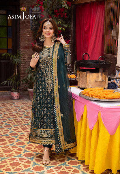 Asim Jofa | Pyaar Diyan Gallan Formals | AJEM-25 - Pakistani Designer Dress - by Asim Jofa | Type: Formal - 100% Original at Saira Sultan
