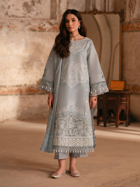 Parishay | Matsani Luxury Lawn 25 | MI - 02 XS Gray Lawn