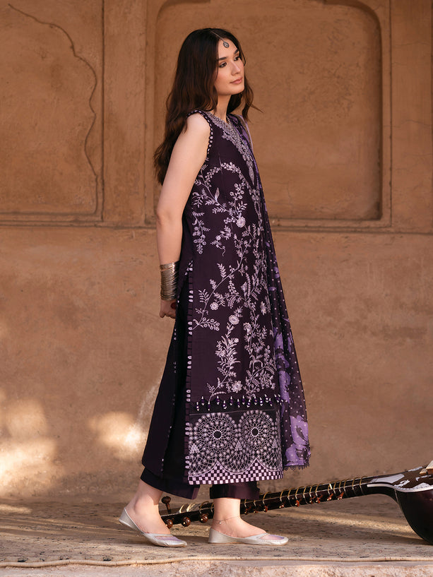 Parishay | Matsani Luxury Lawn 25 | MI - 03 XL Deep Purple Lawn