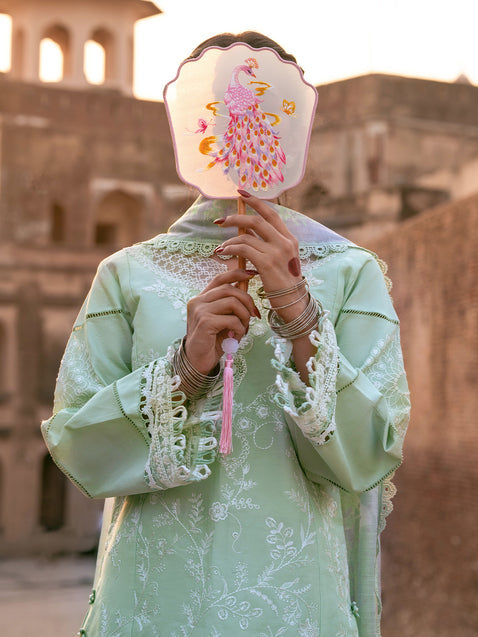 Parishay | Matsani Luxury Lawn 25 | MI - 04 M Mint Lawn