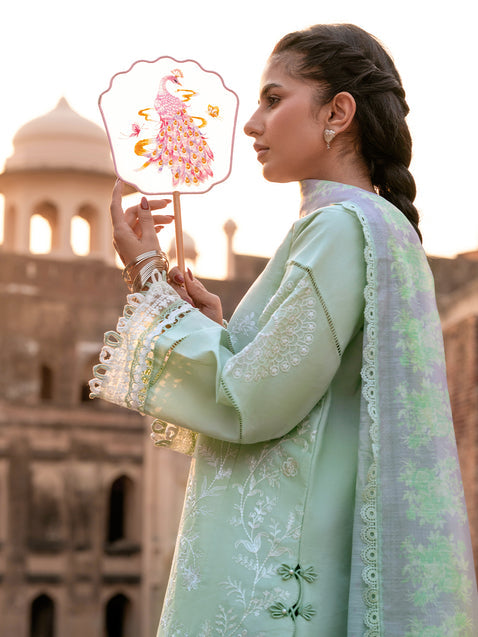 Parishay | Matsani Luxury Lawn 25 | MI - 04 XL Mint Lawn