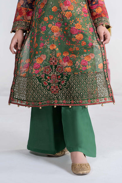 Maria B | 3 Piece Printed Cotton Masoori Suit | MKD-EA24-04 12-Oct Green
