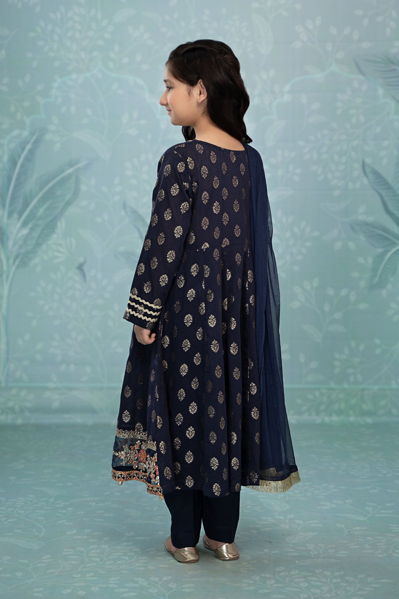 Maria B | 3 Piece Embroidered Suit | MKD-EF23-31R1 10-Aug Blue