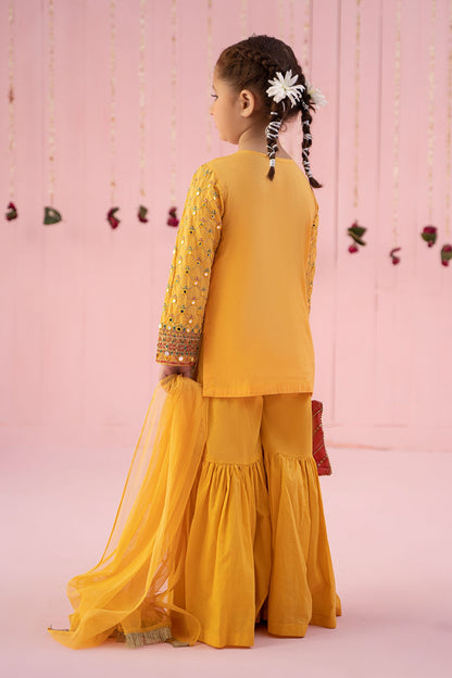 Maria B | 3 Piece Embroidered Lawn Suit | MKD-EF24-09 14-Dec Yellow
