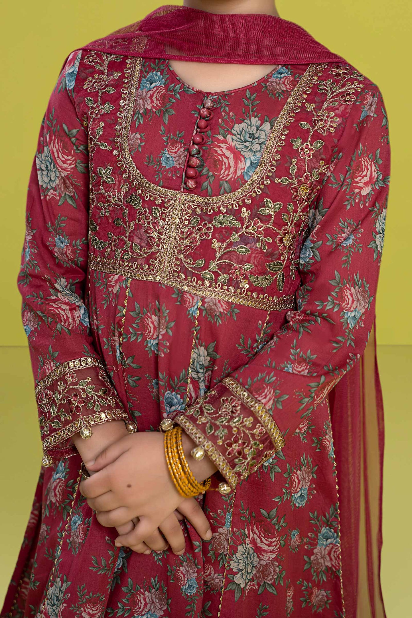 Maria B | 3 Piece Embroidered Lawn Suit | MKD-EF24-32 8-Jun Pink