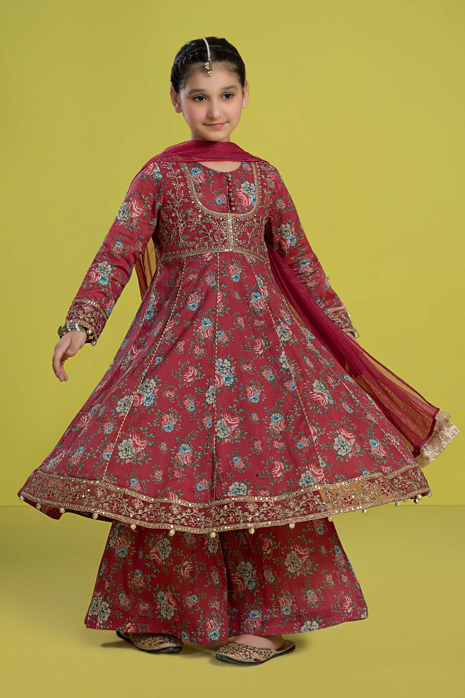 Maria B | 3 Piece Embroidered Lawn Suit | MKD-EF24-32 12-Oct Pink