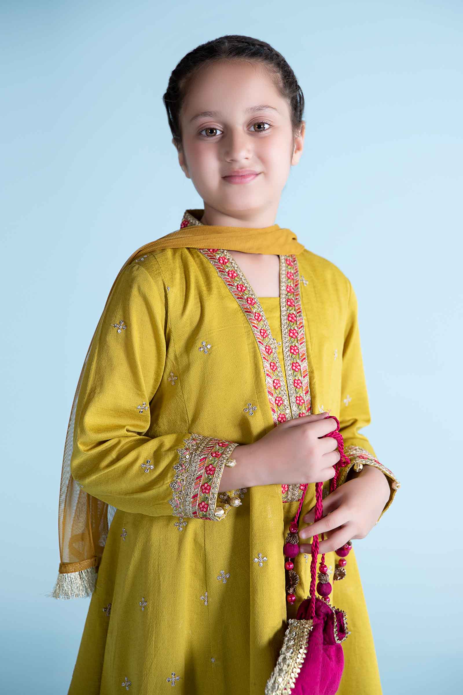 Maria B | 3 Piece Dyed Dobby Lawn Suit | MKD-EA24-10 8-Jun Green