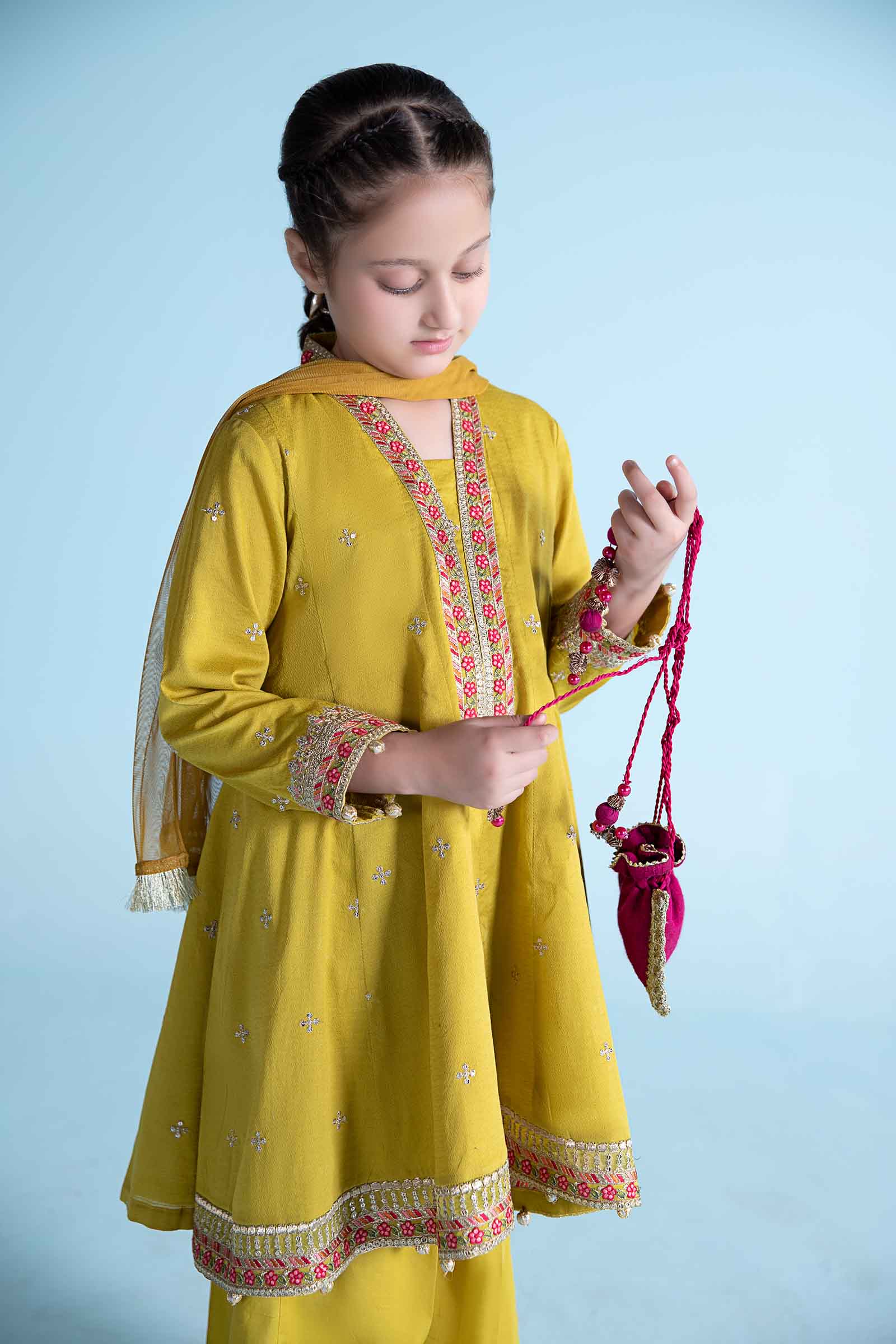 Maria B | 3 Piece Dyed Dobby Lawn Suit | MKD-EA24-10 10-Aug Green