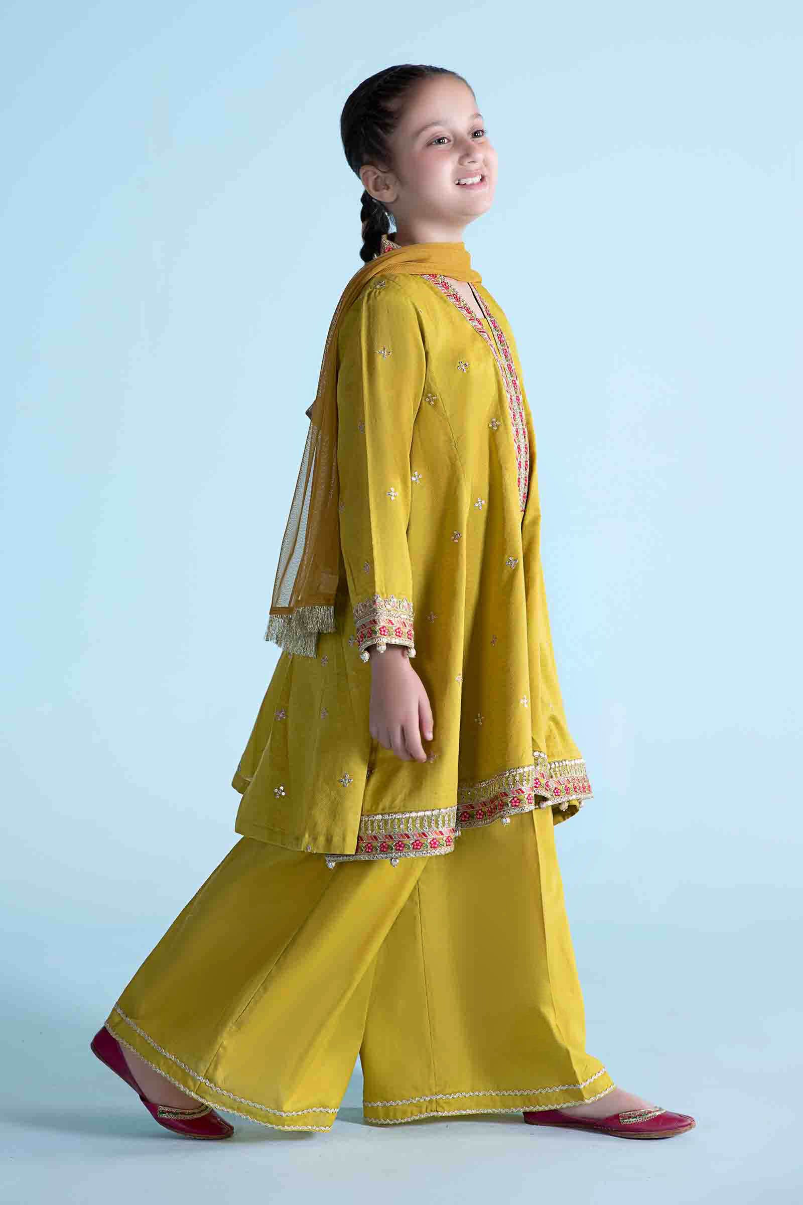 Maria B | 3 Piece Dyed Dobby Lawn Suit | MKD-EA24-10 12-Oct Green