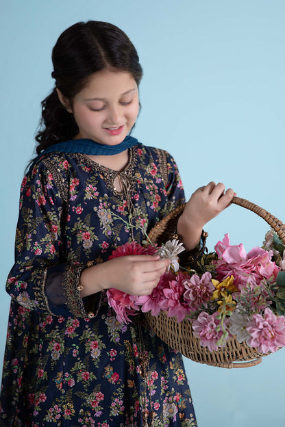 Maria B | 3 Piece Printed Lawn Suit | MKD-EA24-21 6-Apr Blue