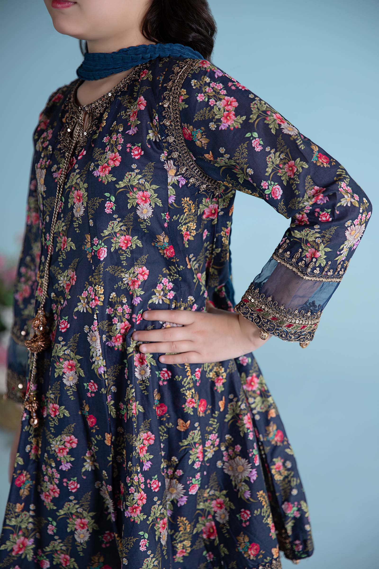 Maria B | 3 Piece Printed Lawn Suit | MKD-EA24-21 8-Jun Blue