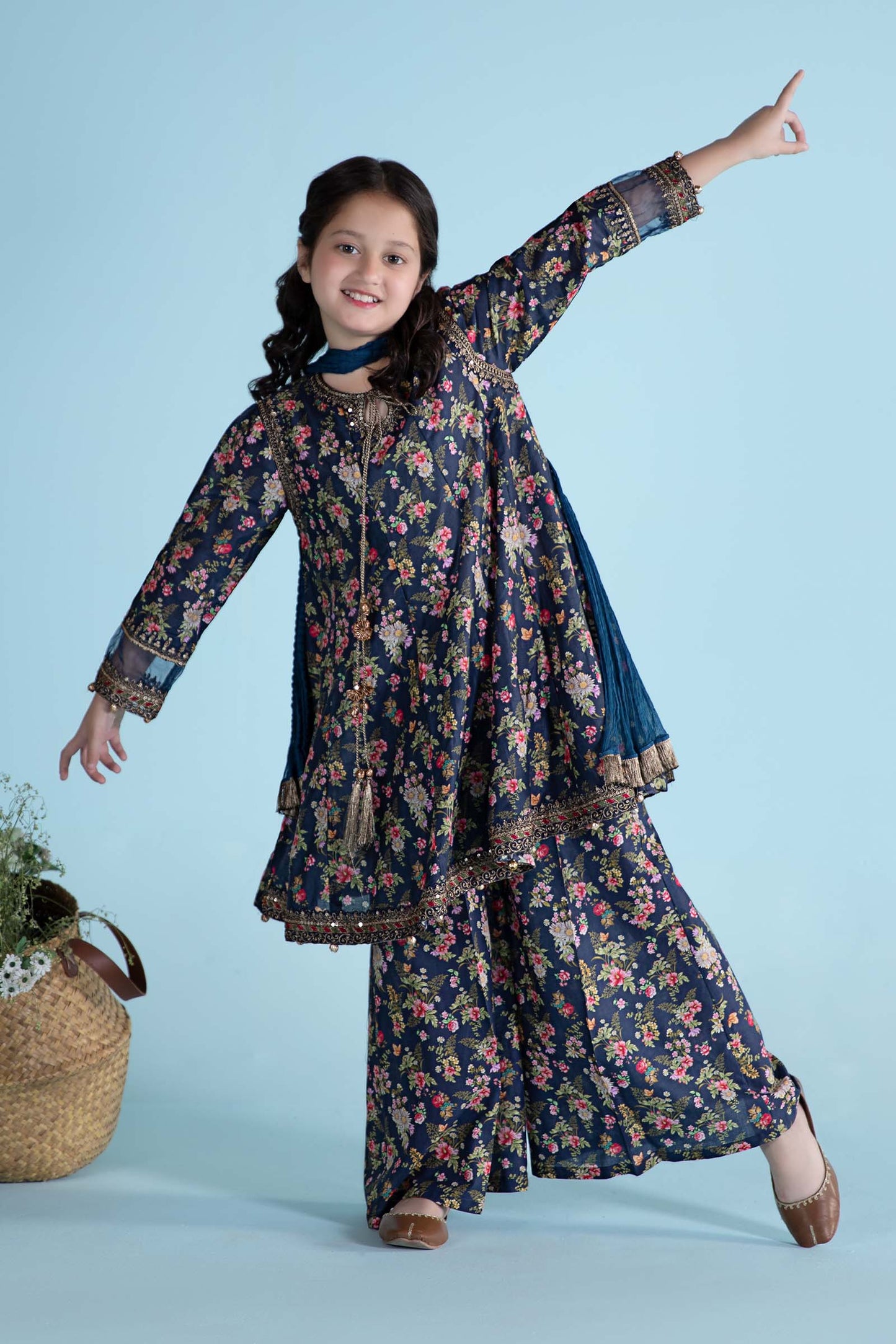 Maria B | 3 Piece Printed Lawn Suit | MKD-EA24-21 12-Oct Blue