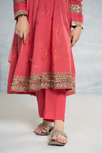 Maria B | 3 Piece Embroidered Jacquard Broshiasuit | MKD-EF24-23 10-Aug Pink