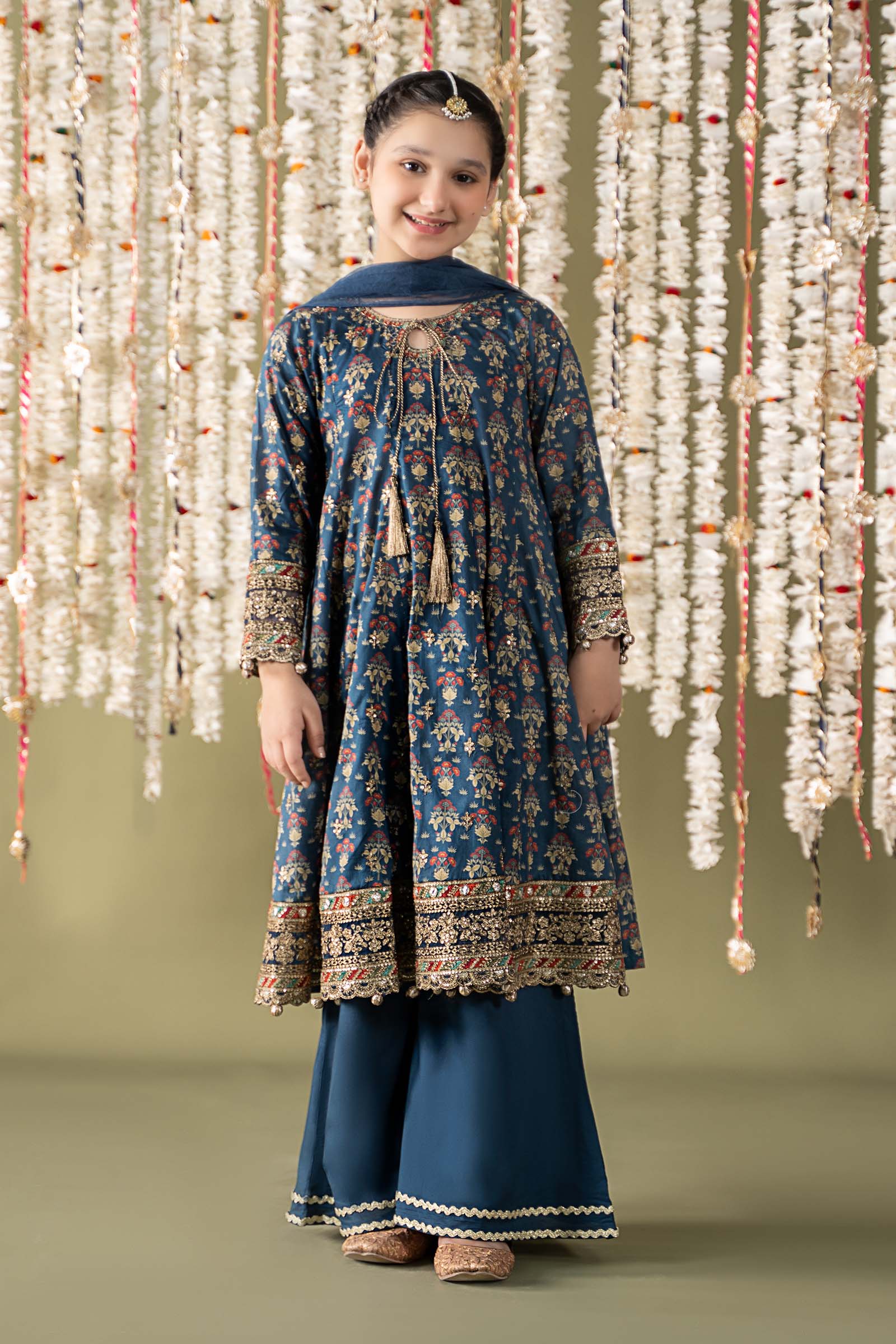 Maria B | 3 Piece Embroidered Lawn Suit | MKD-EF25-05 4-Feb Blue