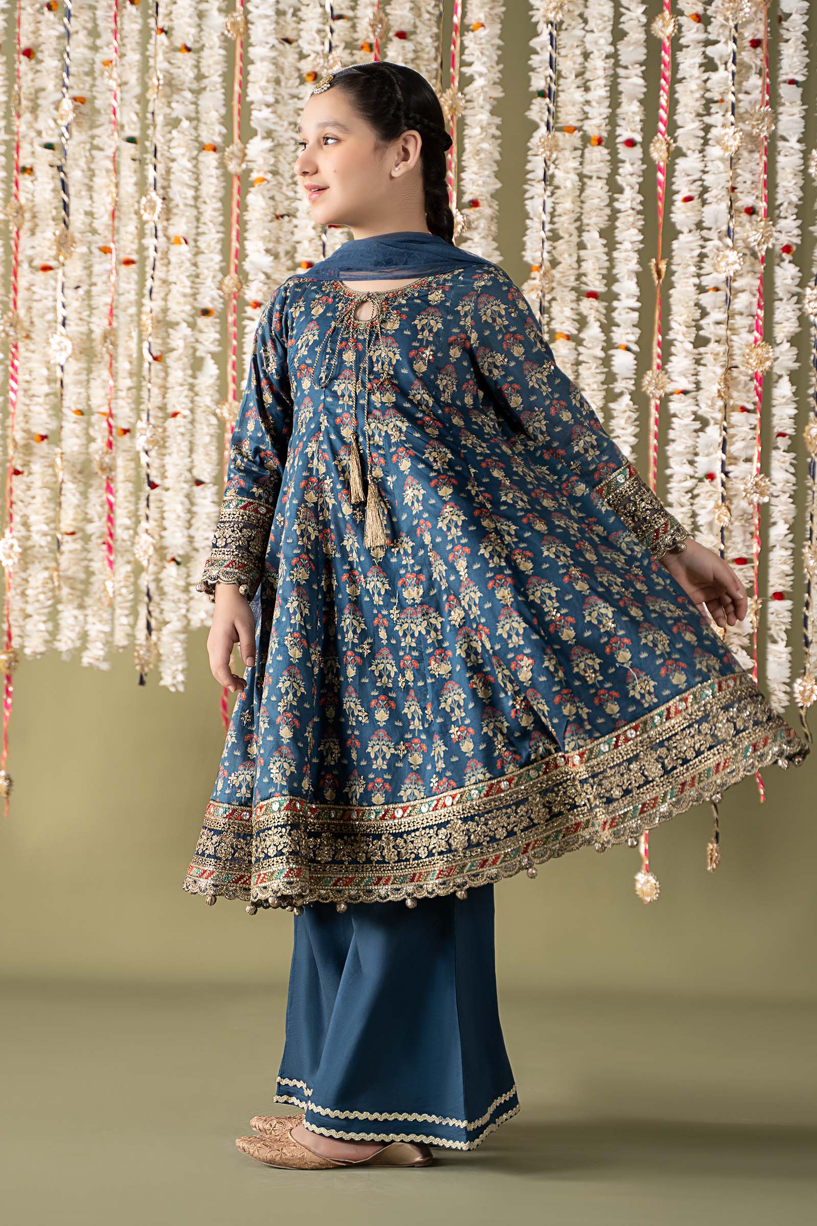 Maria B | 3 Piece Embroidered Lawn Suit | MKD-EF25-05 12-Oct Blue