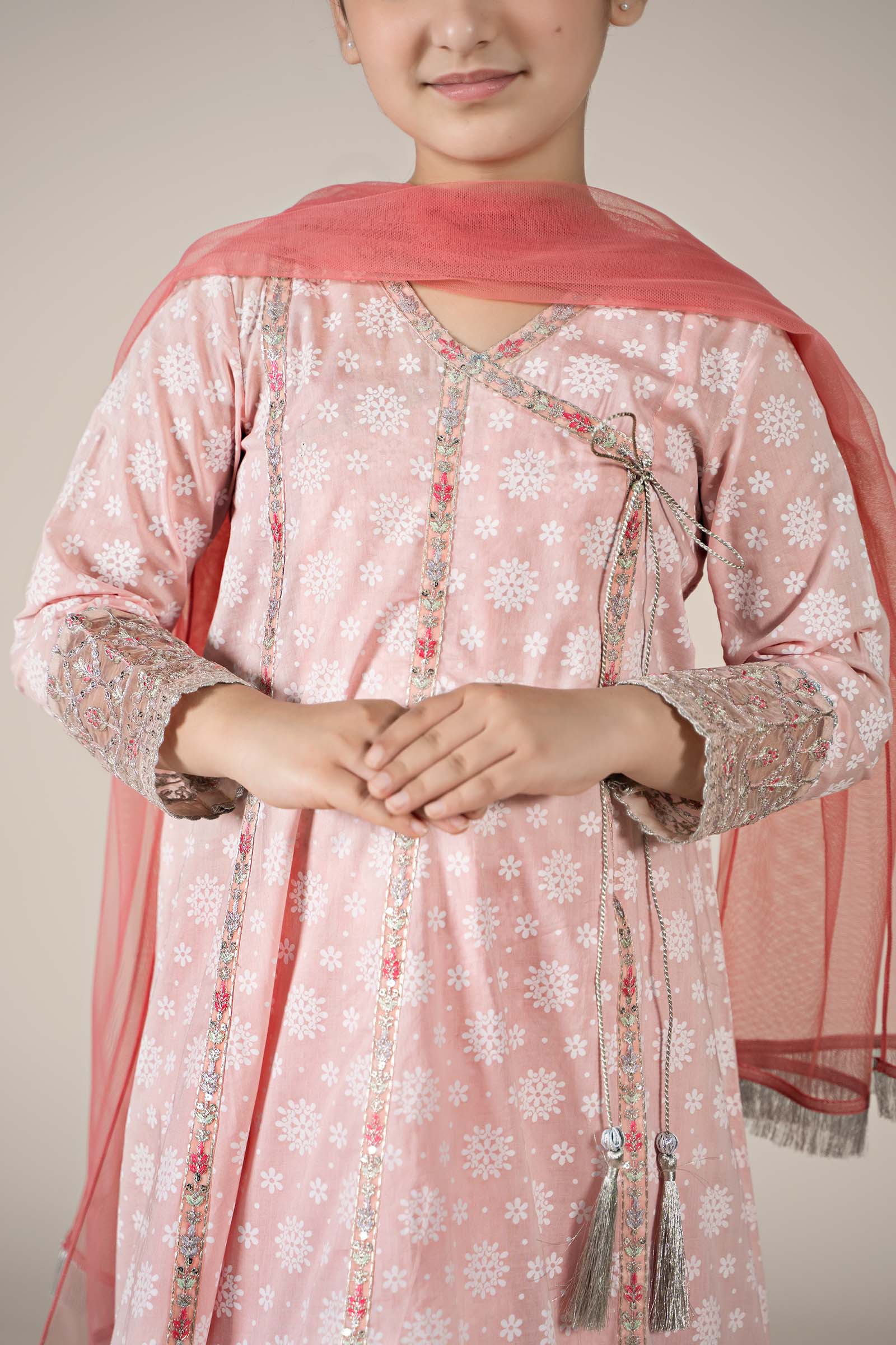 Maria B | 3 Piece Embroidered Lawn Suit | MKD-EF25-09 10-Aug Pink