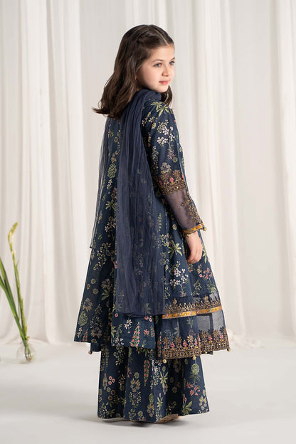 Maria B | 3 Piece Printed Lawn Suit | MKD-EF25-13 12-Oct Blue