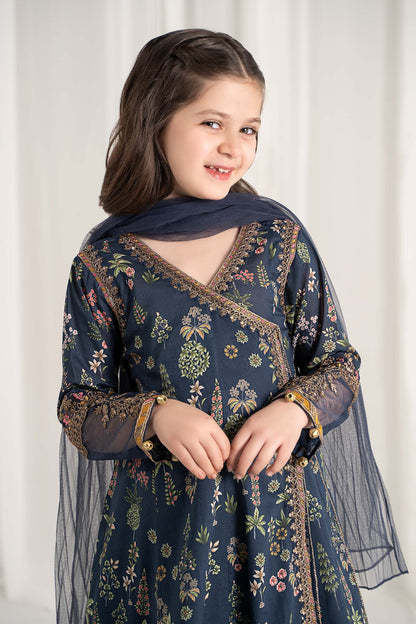 Maria B | 3 Piece Printed Lawn Suit | MKD-EF25-13 6-Apr Blue