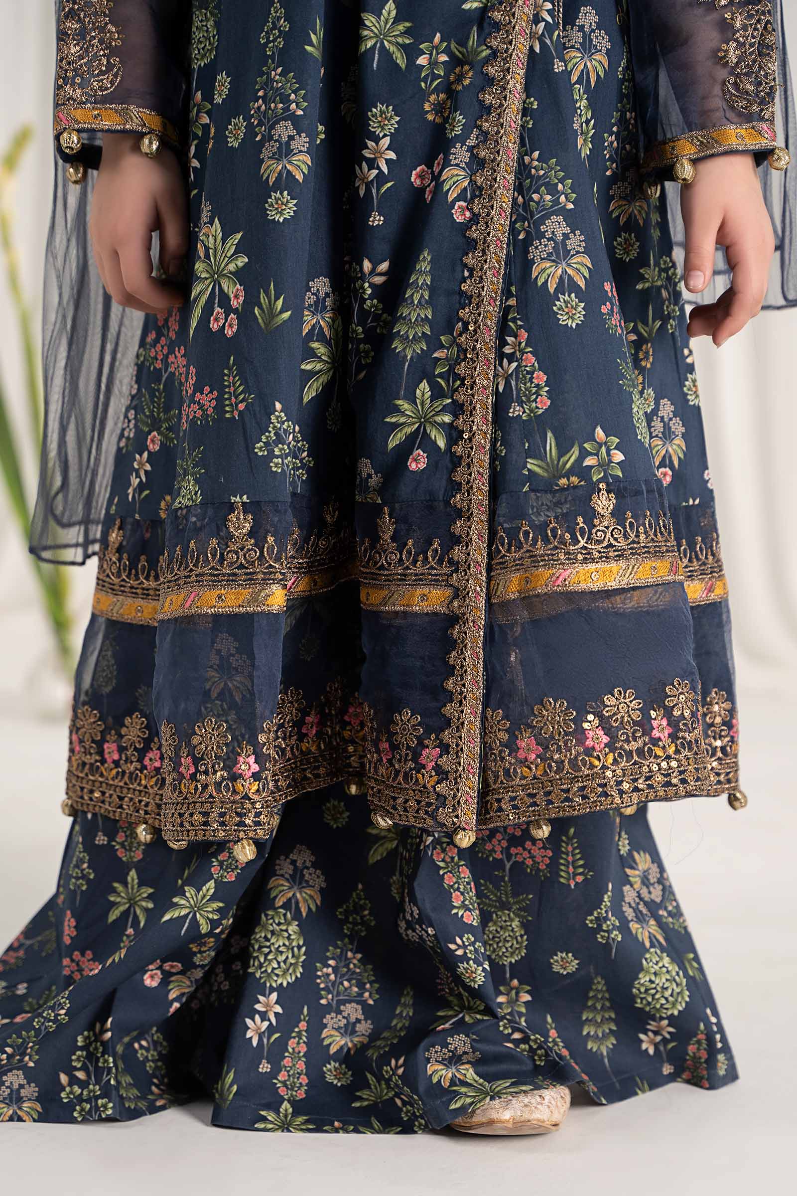 Maria B | 3 Piece Printed Lawn Suit | MKD-EF25-13 10-Aug Blue