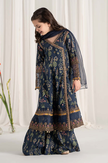 Maria B | 3 Piece Printed Lawn Suit | MKD-EF25-13 8-Jun Blue