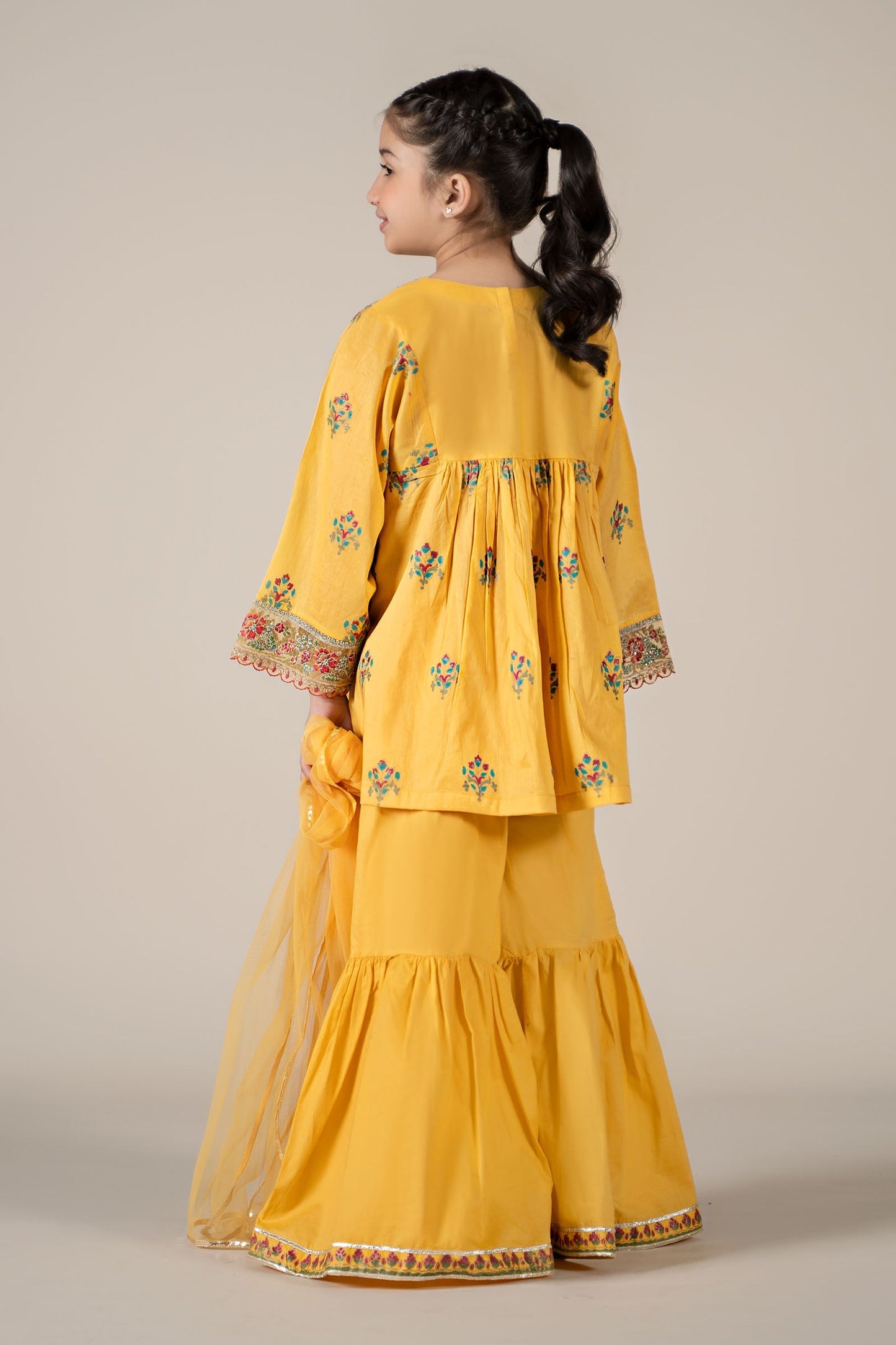 Maria B | 3 Piece Embroidered Lawn Suit | MKD-EF25-15 12-Oct Yellow