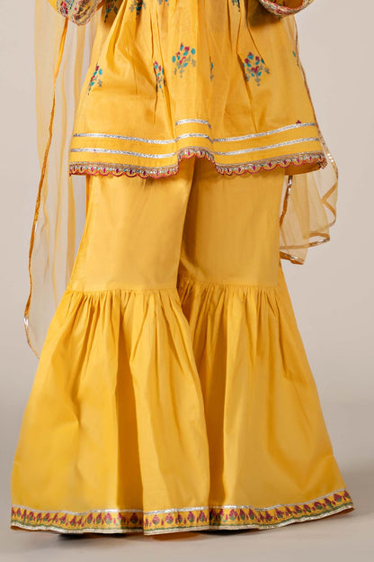 Maria B | 3 Piece Embroidered Lawn Suit | MKD-EF25-15 10-Aug Yellow