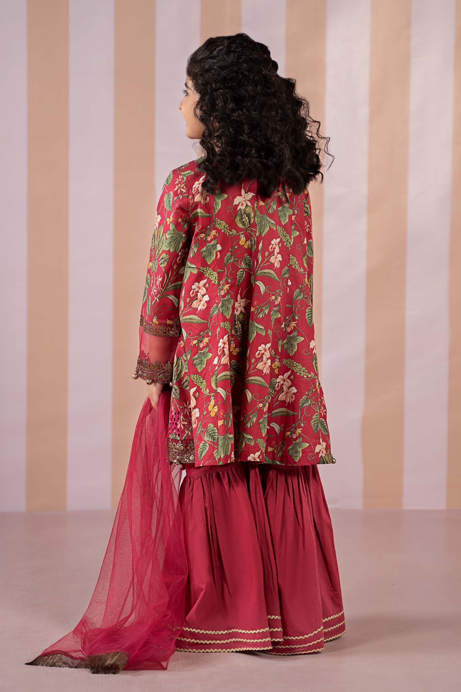Maria B | 3 Piece Printed Lawn Suit | MKD-EF25-18 10-Aug Red