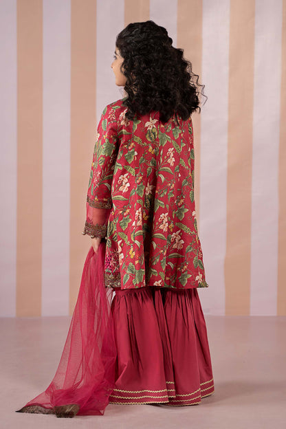 Maria B | 3 Piece Printed Lawn Suit | MKD-EF25-18 10-Aug Red