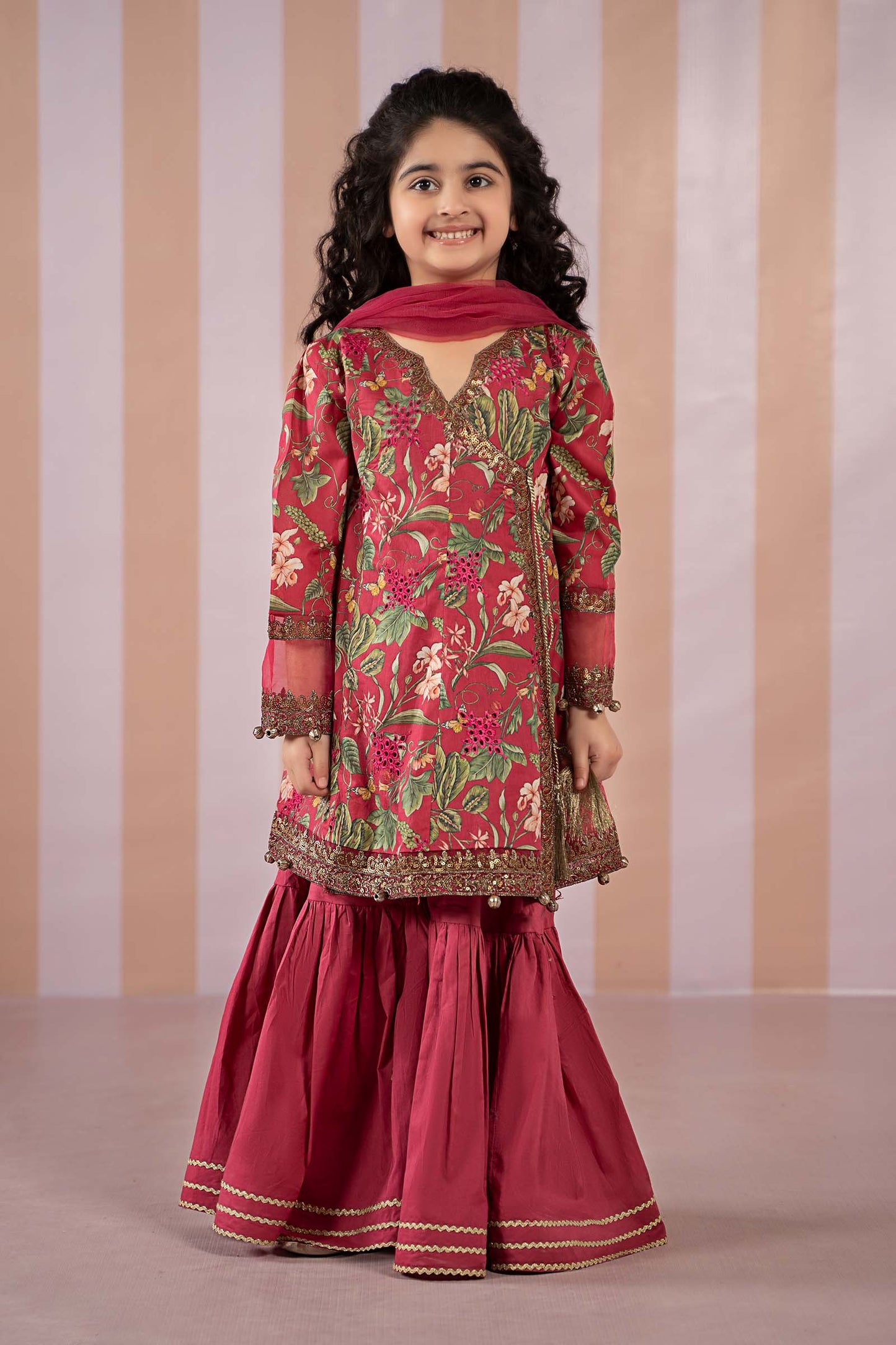Maria B | 3 Piece Printed Lawn Suit | MKD-EF25-18 4-Feb Red