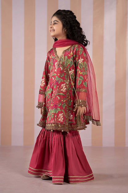 Maria B | 3 Piece Printed Lawn Suit | MKD-EF25-18 8-Jun Red