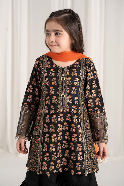 Maria B | 3 Piece Embroidered Lawn Suit | MKD-EF25-23 6-Apr Black