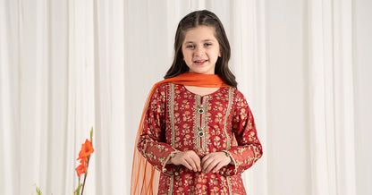 Maria B | 3 Piece Embroidered Lawn Suit | MKD-EF25-23