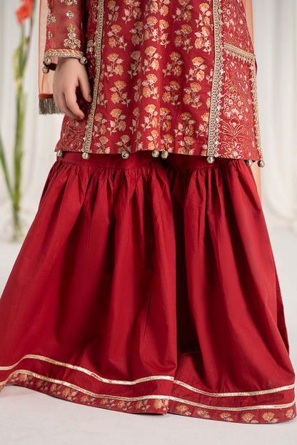 Maria B | 3 Piece Embroidered Lawn Suit | MKD-EF25-23 10-Aug Red