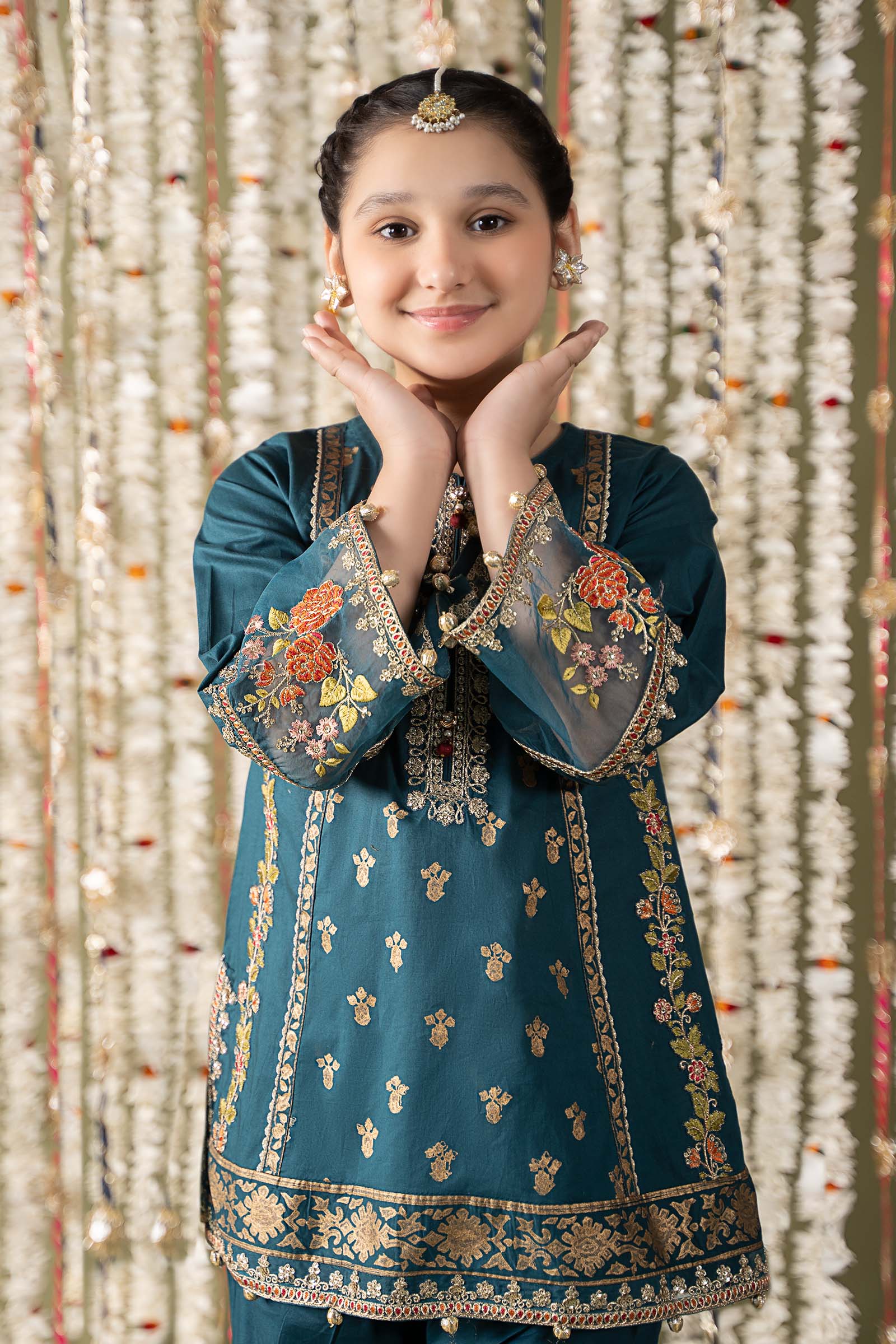 Maria B | 3 Piece Embroidered Lawn Suit | MKD-EF25-24 8-Jun Blue