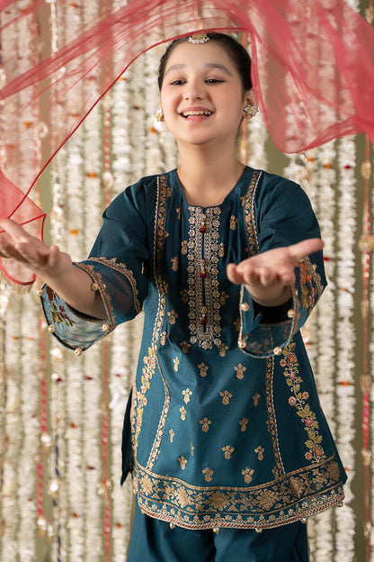 Maria B | 3 Piece Embroidered Lawn Suit | MKD-EF25-24 10-Aug Blue