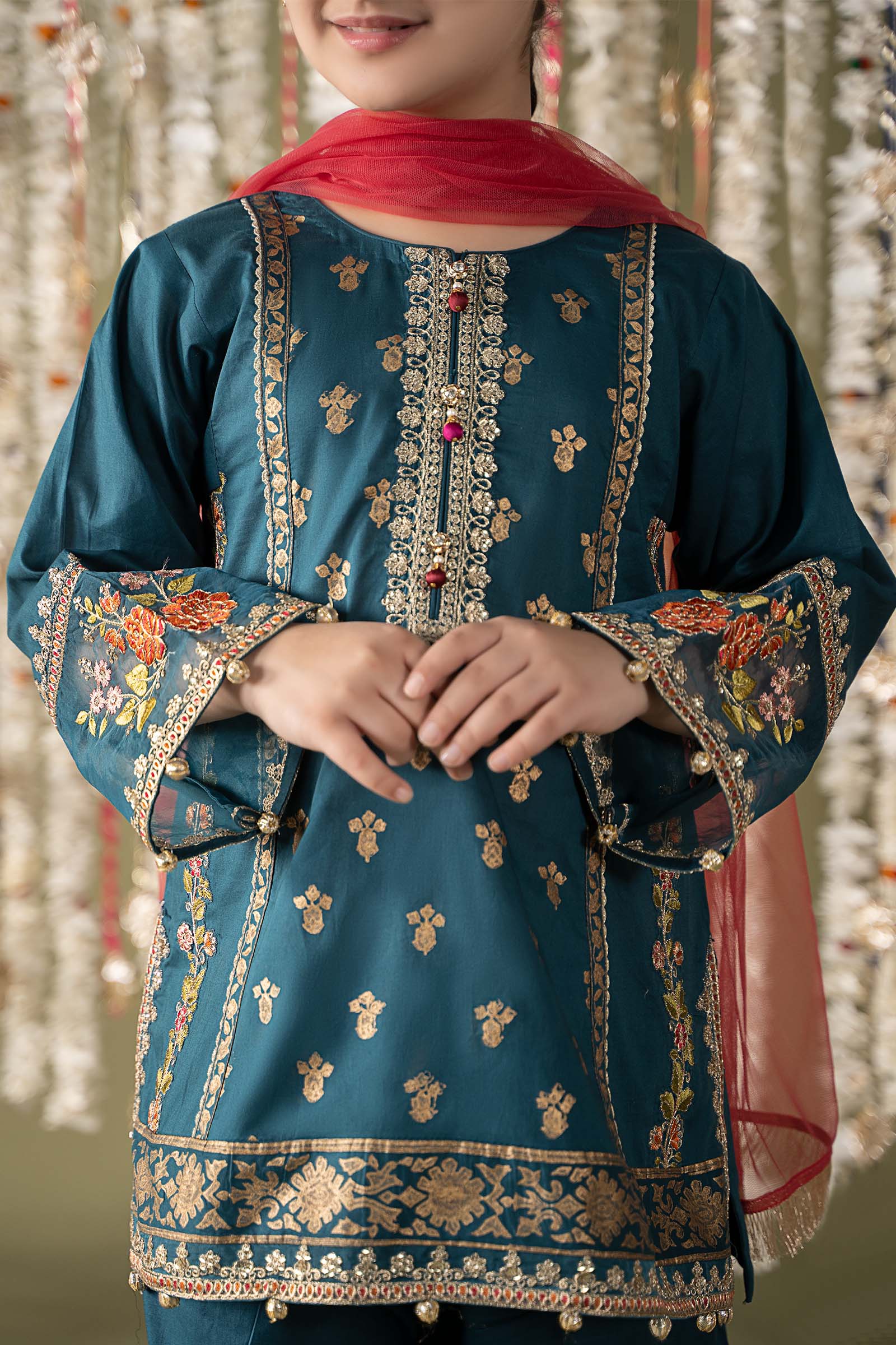 Maria B | 3 Piece Embroidered Lawn Suit | MKD-EF25-24 14-Dec Blue