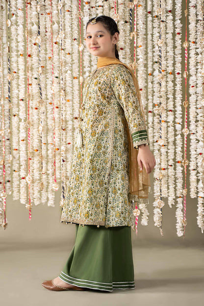 Maria B | 3 Piece Embroidered Lawn Suit | MKD-EF25-27 12-Oct Green