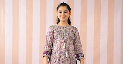 Maria B | 3 Piece Embroidered Lawn Suit | MKD-EF25-27 14-Dec Purple