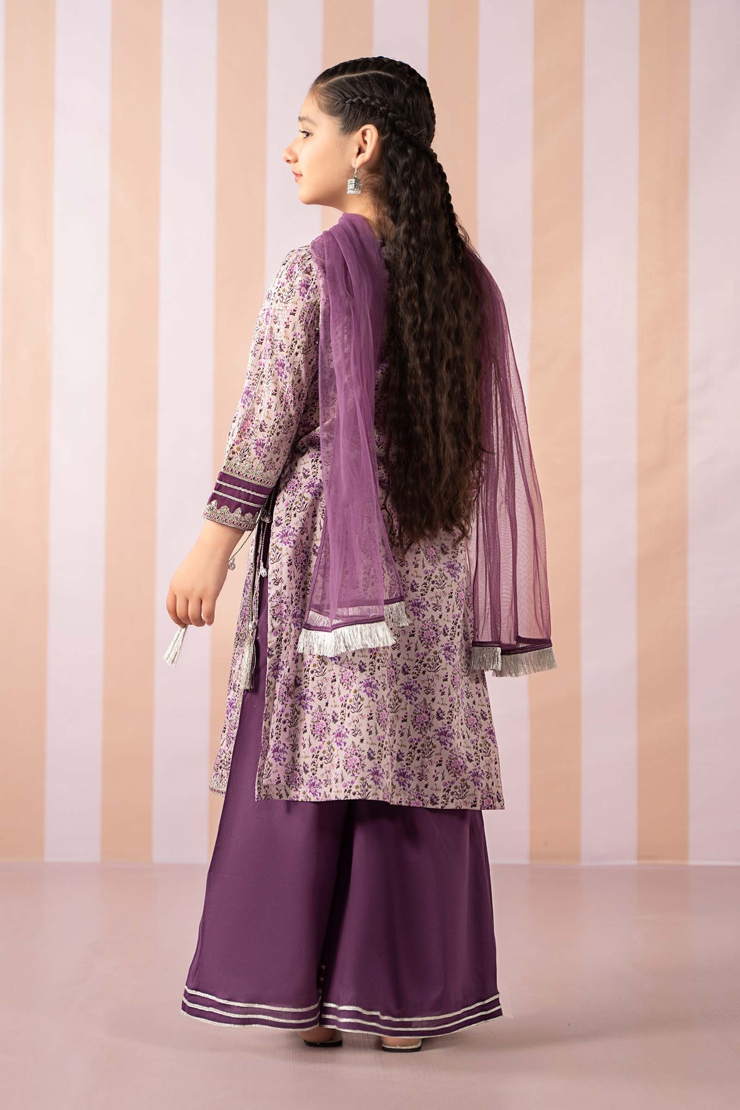 Maria B | 3 Piece Embroidered Lawn Suit | MKD-EF25-27 12-Oct Purple