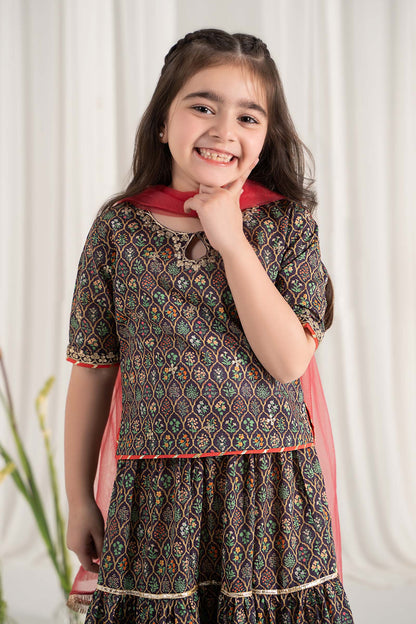 Maria B | 3 Piece Printed Lawn Suit | MKD-EF25-30 10-Aug Blue