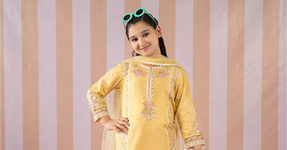 Maria B | 3 Piece Embroidered Dobby Lawn Suit | MKD-EF25-50