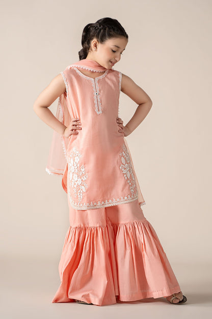Maria B | 3 Piece Embroidered Lawn Suit | MKD-EF25-60 4-Feb Pink