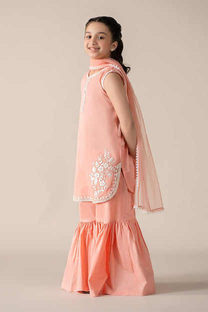 Maria B | 3 Piece Embroidered Lawn Suit | MKD-EF25-60 12-Oct Pink