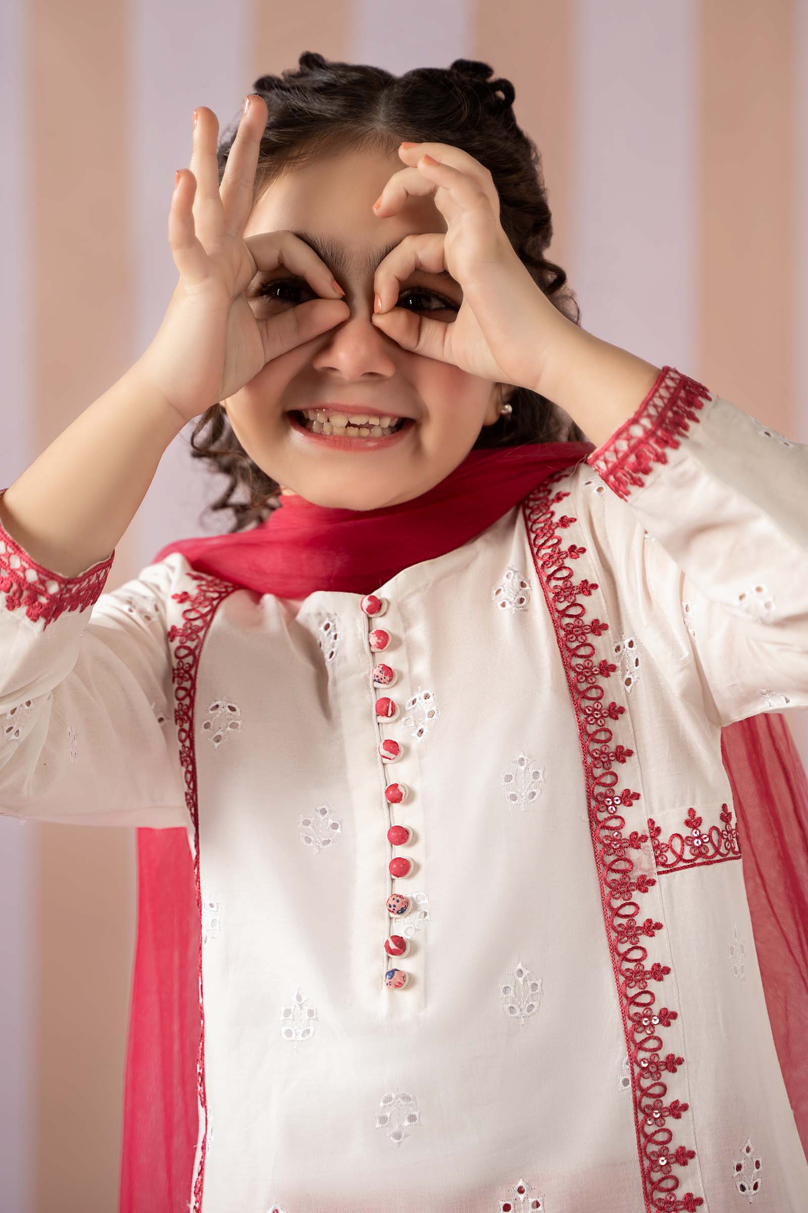 Maria B | 3 Piece Embroidered Lawn Suit | MKD-EF25-66 8-Jun White