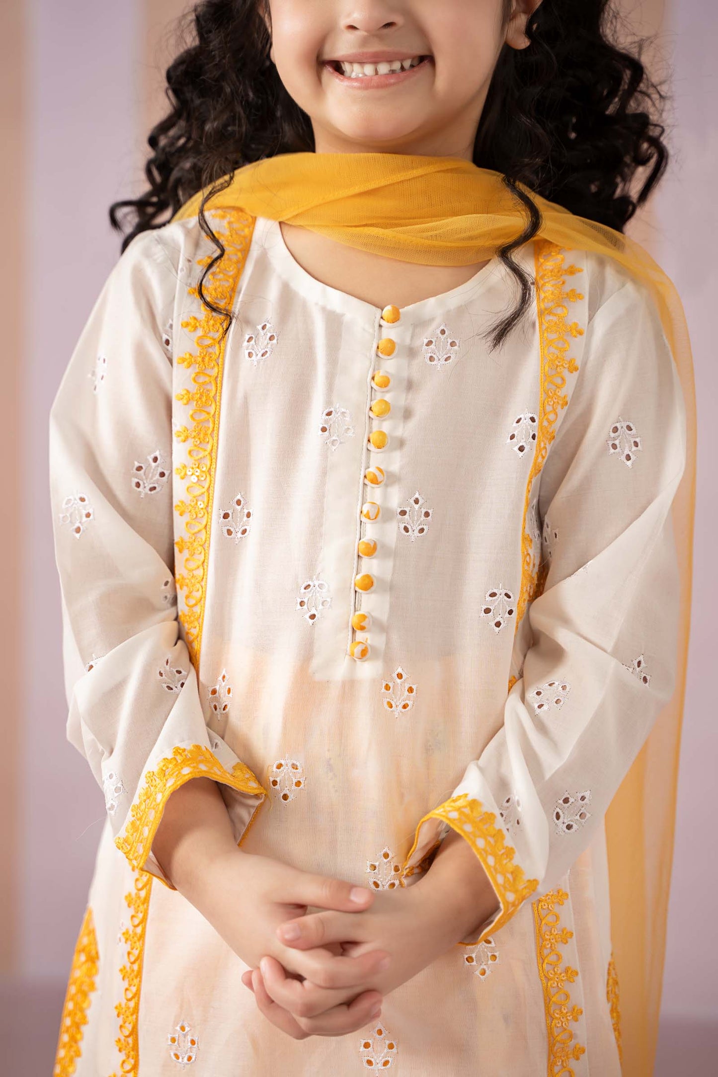Maria B | 3 Piece Embroidered Lawn Suit | MKD-EF25-66 10-Aug White